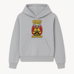 Heroes Are Born Then They Become Firefighters - Firefighter Appreciation Graphic Tee - Hoodie 1757912459050.jpg