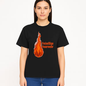 Freiwillige Feuerwehr Flame Design T-Shirt, Firefighter Pride Graphic Tee, Volunteer Fire Department Apparel - T-shirt 1757912459159.jpg