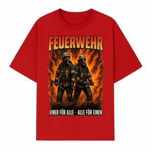 Firefighter Art Print - Feuerwehr Graphic, Heroic Firemen Design, One for All, All for One, Wall Decor, Firefighter Gift Idea - T-shirt 1757912459174.jpg