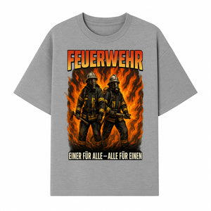 Firefighter Art Print - Feuerwehr Graphic, Heroic Firemen Design, One for All, All for One, Wall Decor, Firefighter Gift Idea - T-shirt 1757912459330.jpg