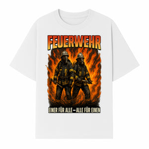 Firefighter Art Print - Feuerwehr Graphic, Heroic Firemen Design, One for All, All for One, Wall Decor, Firefighter Gift Idea - T-shirt 1757912459450.jpg