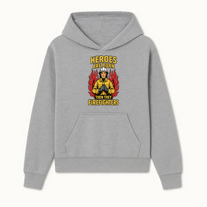 Heroes Are Born Then They Become Firefighters - Firefighter Appreciation Graphic Tee - Hoodie 1757912459692.jpg