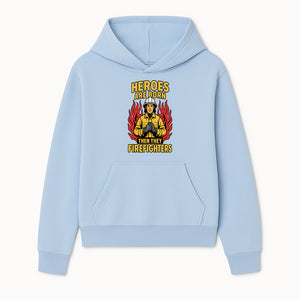Heroes Are Born Then They Become Firefighters - Firefighter Appreciation Graphic Tee - Hoodie 1757912459828.jpg