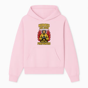 Heroes Are Born Then They Become Firefighters - Firefighter Appreciation Graphic Tee - Hoodie 1757912460004.jpg