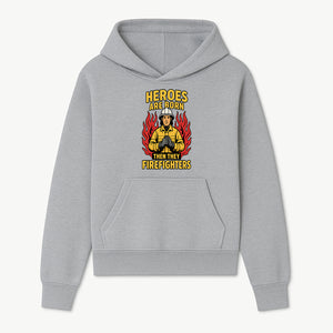 Heroes Are Born Then They Become Firefighters - Firefighter Appreciation Graphic Tee - Hoodie 1757912460678.jpg