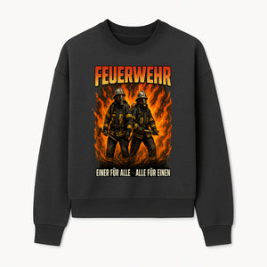 Firefighter Art Print - Feuerwehr Graphic, Heroic Firemen Design, One for All, All for One, Wall Decor, Firefighter Gift Idea - Sweatshirt 1757912461266.jpg