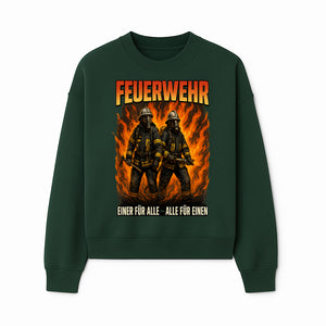 Firefighter Art Print - Feuerwehr Graphic, Heroic Firemen Design, One for All, All for One, Wall Decor, Firefighter Gift Idea - Sweatshirt 1757912461466.jpg