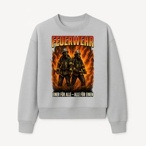 Firefighter Art Print - Feuerwehr Graphic, Heroic Firemen Design, One for All, All for One, Wall Decor, Firefighter Gift Idea - Sweatshirt 1757912461651.jpg