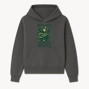 Real Life Water Bender Firefighter Graphic T-Shirt | Fireman Humor Gifts | Cute Firefighter Apparel | Funny Firefighting Design - Hoodie 1757912471106.jpg