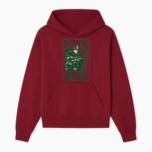 Real Life Water Bender Firefighter Graphic T-Shirt | Fireman Humor Gifts | Cute Firefighter Apparel | Funny Firefighting Design - Hoodie 1757912472190.jpg