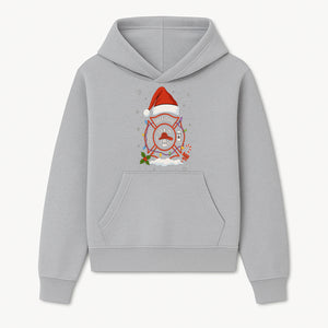 Firefighter Christmas Ornament with Santa Hat, Holiday Lights, & Candy Cane - Festive Decor for Firefighter Appreciation - Hoodie 1757914238983.jpg