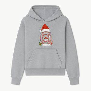 Firefighter Christmas Ornament with Santa Hat, Holiday Lights, & Candy Cane - Festive Decor for Firefighter Appreciation - Hoodie 1757914240698.jpg