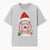 Firefighter Christmas Ornament with Santa Hat, Holiday Lights, & Candy Cane - Festive Decor for Firefighter Appreciation - T-shirt 1757914242361.jpg