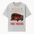 Easily Distracted by Fire Trucks Retro Graphic Tee | Firefighter Enthusiast Shirt | Fun Casual Wear - T-shirt 1757914252608.jpg
