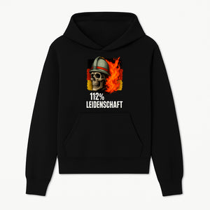Firefighter Skull Graphic Tee - 112% Leidenschaft Germany Design - Firefighter Apparel for Passionate Heroes - Hoodie 1757914259738.jpg