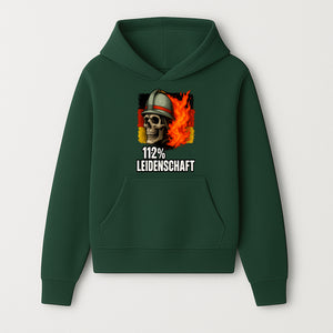 Firefighter Skull Graphic Tee - 112% Leidenschaft Germany Design - Firefighter Apparel for Passionate Heroes - Hoodie 1757914260080.jpg