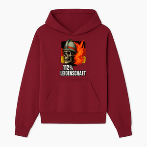 Firefighter Skull Graphic Tee - 112% Leidenschaft Germany Design - Firefighter Apparel for Passionate Heroes - Hoodie 1757914260745.jpg