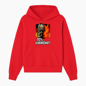 Firefighter Skull Graphic Tee - 112% Leidenschaft Germany Design - Firefighter Apparel for Passionate Heroes - Hoodie 1757914261068.jpg
