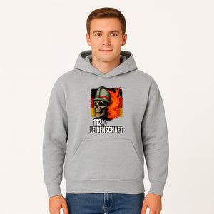 Firefighter Skull Graphic Tee - 112% Leidenschaft Germany Design - Firefighter Apparel for Passionate Heroes - Hoodie 1757914262578.jpg