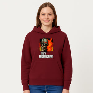 Firefighter Skull Graphic Tee - 112% Leidenschaft Germany Design - Firefighter Apparel for Passionate Heroes - Hoodie 1757914262733.jpg