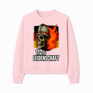 Firefighter Skull Graphic Tee - 112% Leidenschaft Germany Design - Firefighter Apparel for Passionate Heroes - Sweatshirt 1757914266976.jpg