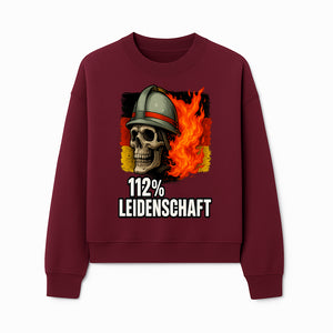 Firefighter Skull Graphic Tee - 112% Leidenschaft Germany Design - Firefighter Apparel for Passionate Heroes - Sweatshirt 1757914267199.jpg