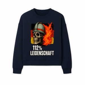 Firefighter Skull Graphic Tee - 112% Leidenschaft Germany Design - Firefighter Apparel for Passionate Heroes - Sweatshirt 1757914267377.jpg