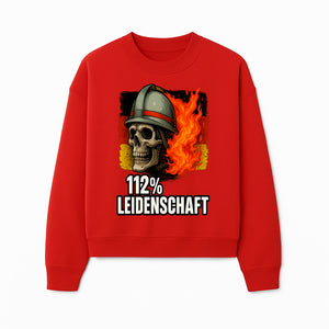 Firefighter Skull Graphic Tee - 112% Leidenschaft Germany Design - Firefighter Apparel for Passionate Heroes - Sweatshirt 1757914267561.jpg