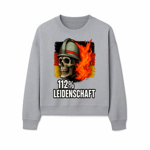 Firefighter Skull Graphic Tee - 112% Leidenschaft Germany Design - Firefighter Apparel for Passionate Heroes - Sweatshirt 1757914267723.jpg