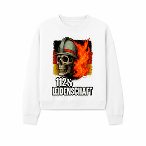 Firefighter Skull Graphic Tee - 112% Leidenschaft Germany Design - Firefighter Apparel for Passionate Heroes - Sweatshirt 1757914267881.jpg