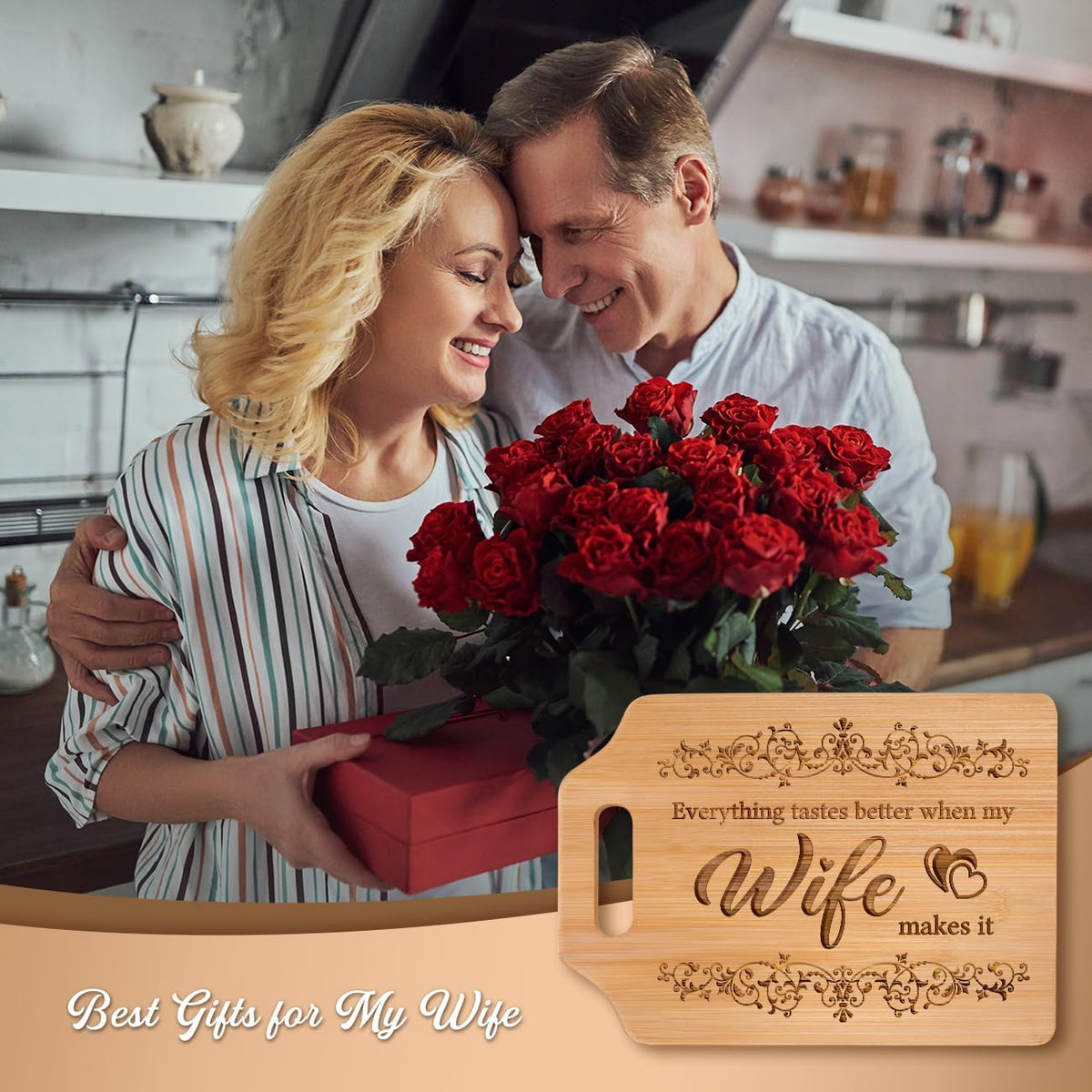 Everything Taste Better Wife Birthday Gift Ideas Gifts For Wife Gifts For Wedding Anniversary Christmas   Bamboo Cutting Board 1757922659708.jpg