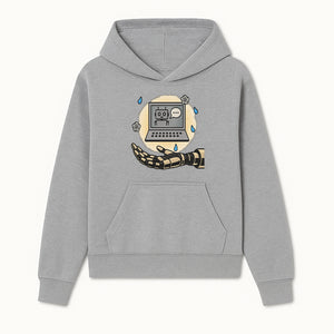 Robot Hand and Laptop Design - Tech-Inspired Art Print for AI Enthusiasts - Hoodie 1758004697225.jpg