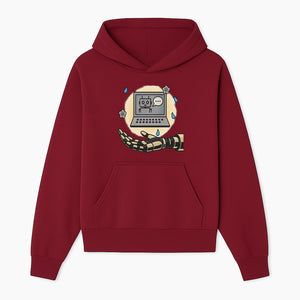 Robot Hand and Laptop Design - Tech-Inspired Art Print for AI Enthusiasts - Hoodie 1758004697682.jpg