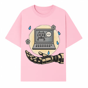 Robot Hand and Laptop Design - Tech-Inspired Art Print for AI Enthusiasts - T-shirt 1758004700622.jpg