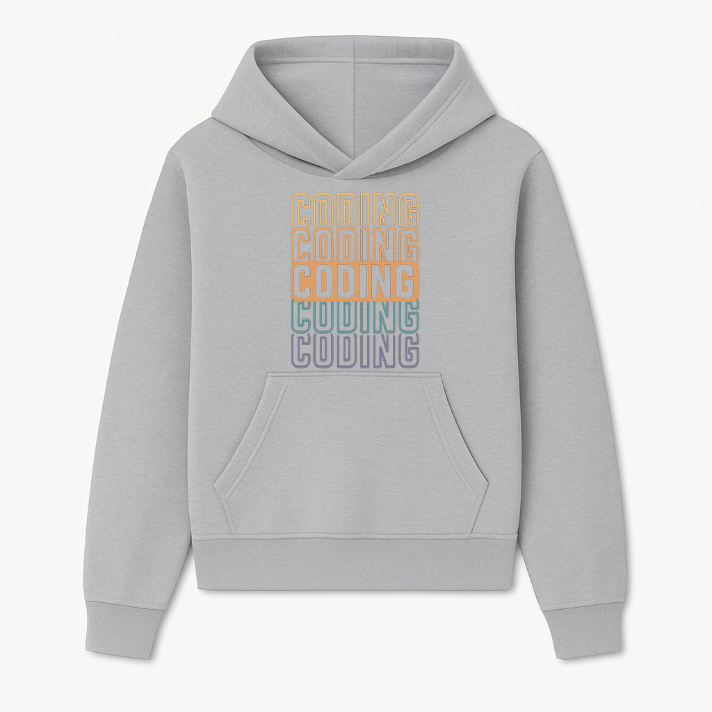 Vintage Coding Typography Art Print | Retro Computer Programming Wall Decor | Tech Enthusiast Gift - Hoodie 1758004701400.jpg