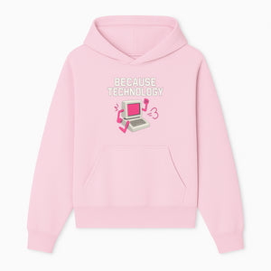 Funny Tech Graphic Tee - 'Because Technology' Retro Computer Design Shirt for Tech Lovers and Gamers - Hoodie 1758004702117.jpg