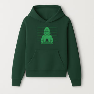 Cybersecurity Hacker Hoodie Design - Green Digital Illustration, Warning Alert, Tech Theme, Perfect for Tech Enthusiasts and Gamers - Hoodie 1758004702435.jpg