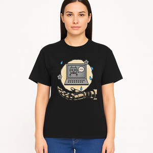 Robot Hand and Laptop Design - Tech-Inspired Art Print for AI Enthusiasts - T-shirt 1758004702681.jpg