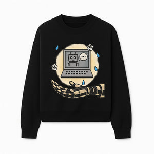 Robot Hand and Laptop Design - Tech-Inspired Art Print for AI Enthusiasts - Sweatshirt 1758004702973.jpg