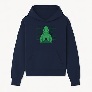 Cybersecurity Hacker Hoodie Design - Green Digital Illustration, Warning Alert, Tech Theme, Perfect for Tech Enthusiasts and Gamers - Hoodie 1758004703181.jpg