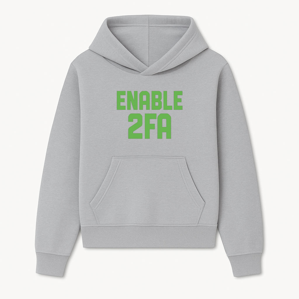 Enable 2FA Security Design | Digital Privacy Awareness Print | Tech Safety Wall Art | Unique Gift for Geeks and Developers - Hoodie 1758004703721.jpg