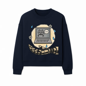 Robot Hand and Laptop Design - Tech-Inspired Art Print for AI Enthusiasts - Sweatshirt 1758004704035.jpg