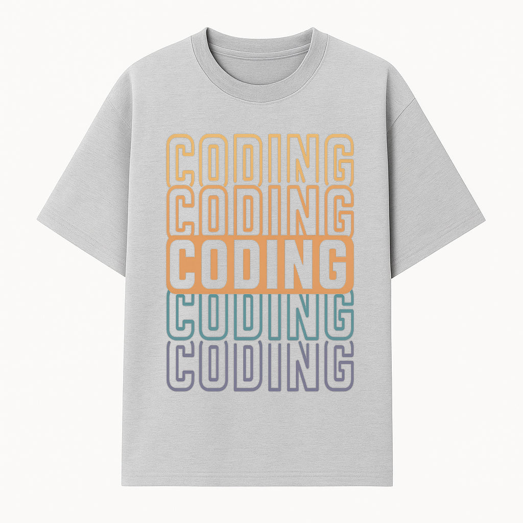 Vintage Coding Typography Art Print | Retro Computer Programming Wall Decor | Tech Enthusiast Gift - T-shirt 1758004704629.jpg