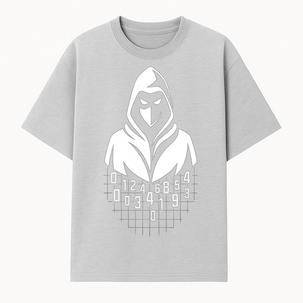 Hacker Hooded Mask Graphic Tee | Cybersecurity Theme | Tech Wear | Cool Gamer Shirt | Gift for Programmers & Tech Enthusiasts - T-shirt 1758004706259.jpg