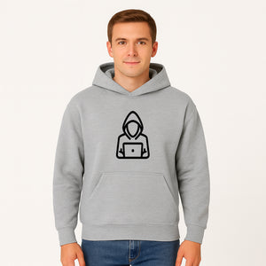 Hacker Laptop Graphic Tee | Cool Hoodie Design | Cybersecurity Humor Apparel for Tech Lovers - Hoodie 1758004706363.jpg