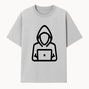 Hacker Laptop Graphic Tee | Cool Hoodie Design | Cybersecurity Humor Apparel for Tech Lovers - T-shirt 1758004706669.jpg