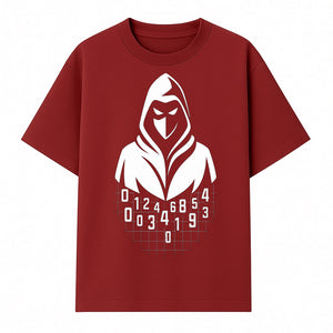 Hacker Hooded Mask Graphic Tee | Cybersecurity Theme | Tech Wear | Cool Gamer Shirt | Gift for Programmers & Tech Enthusiasts - T-shirt 1758004707369.jpg