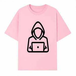 Hacker Laptop Graphic Tee | Cool Hoodie Design | Cybersecurity Humor Apparel for Tech Lovers - T-shirt 1758004707730.jpg