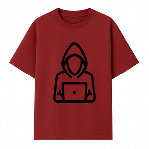 Hacker Laptop Graphic Tee | Cool Hoodie Design | Cybersecurity Humor Apparel for Tech Lovers - T-shirt 1758004707869.jpg