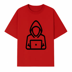 Hacker Laptop Graphic Tee | Cool Hoodie Design | Cybersecurity Humor Apparel for Tech Lovers - T-shirt 1758004708193.jpg